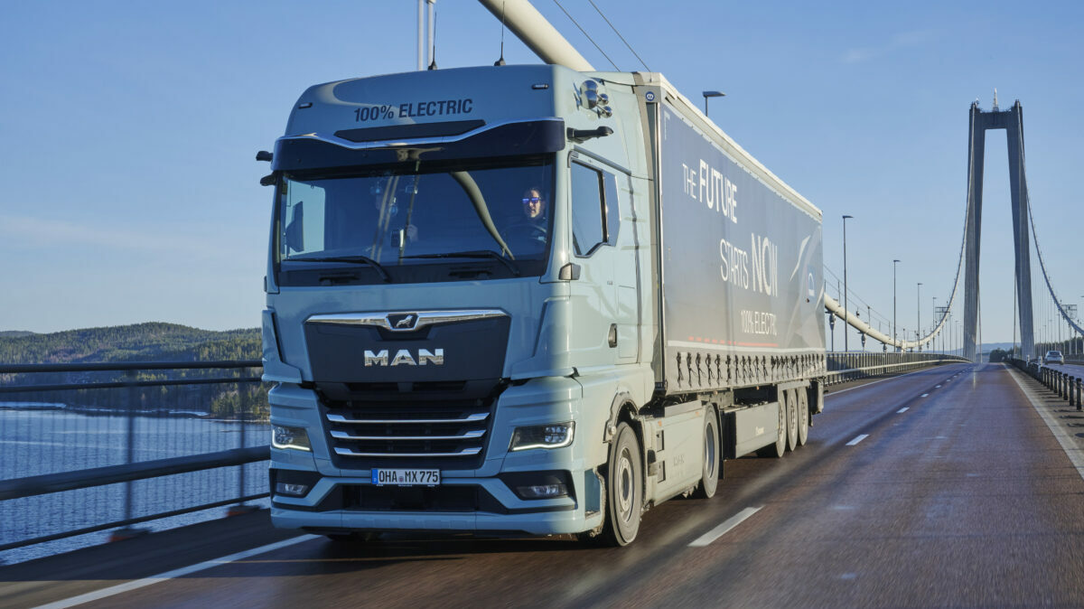 man e-tgx e-truck polar express test