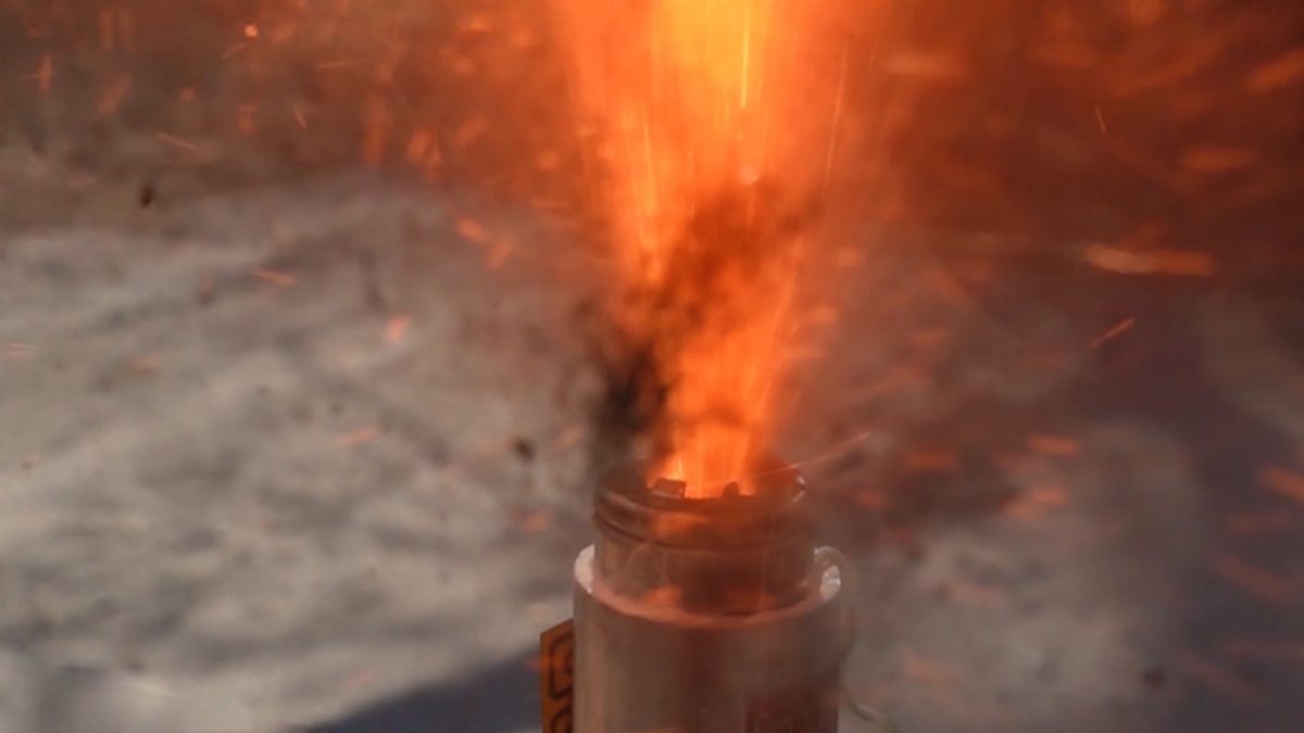 EV battery fire