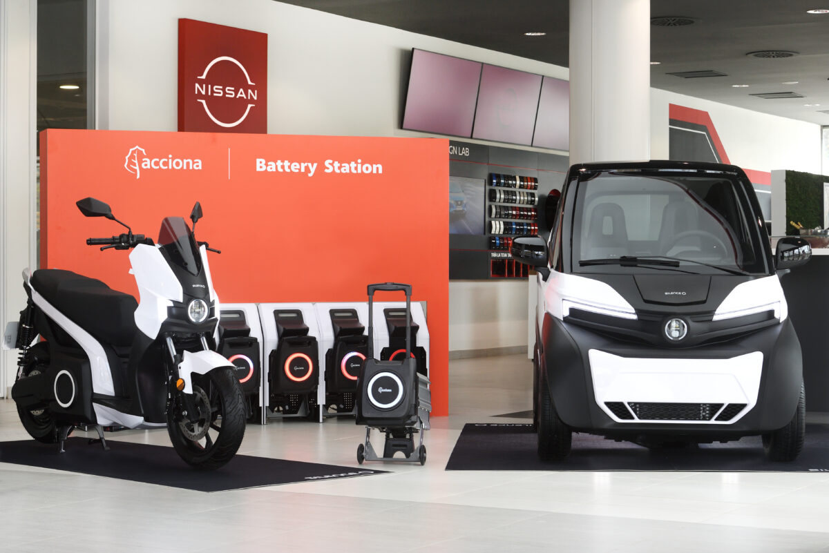 Silence products in Nissan showroom