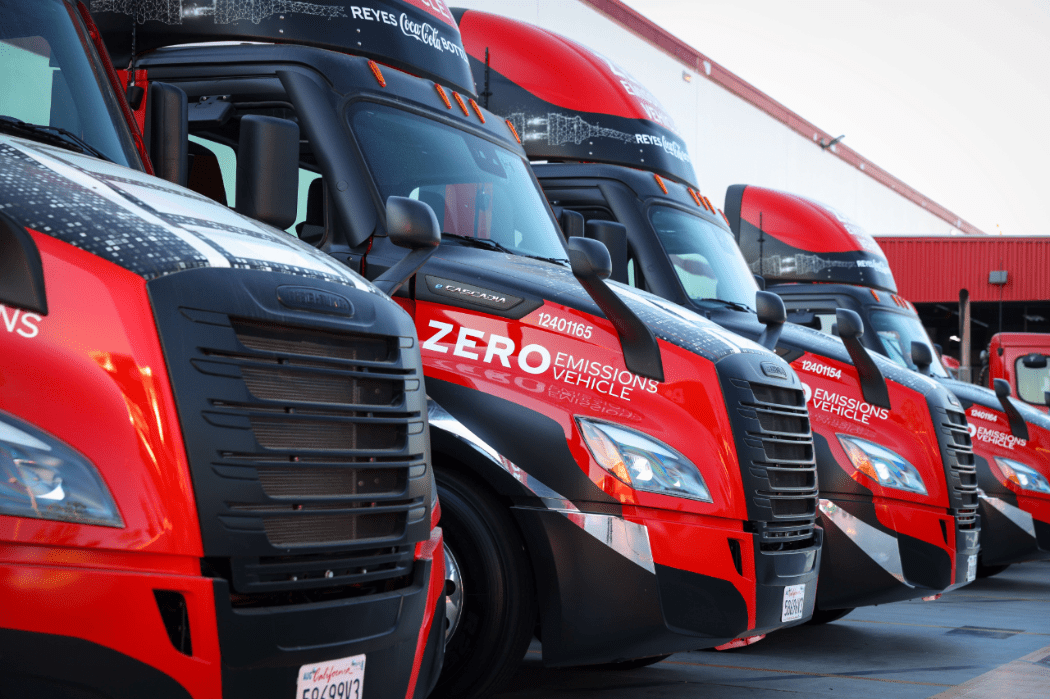 DTNA electric trucks CocaCola