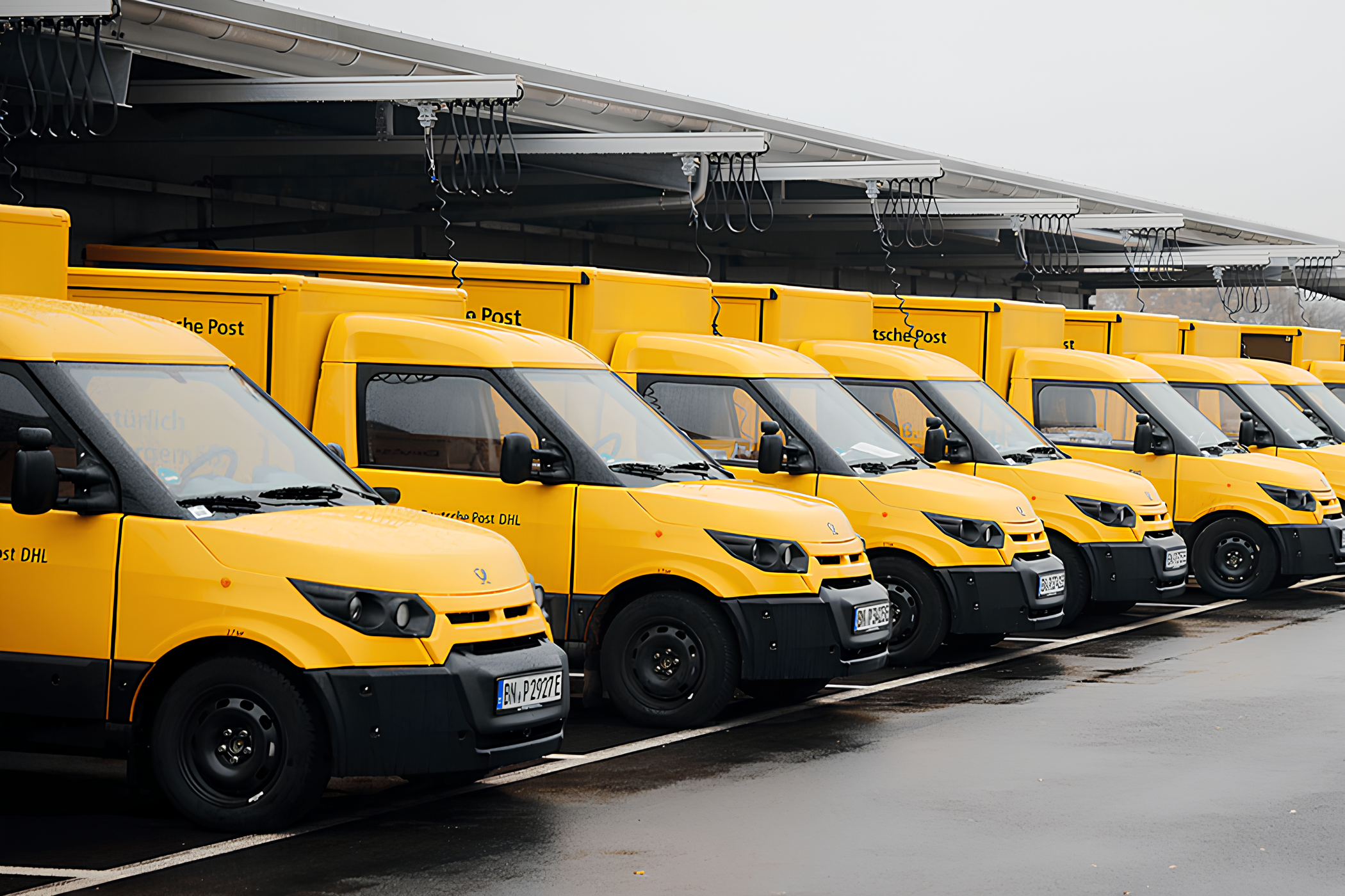 Streetscooter DHL line trucks
